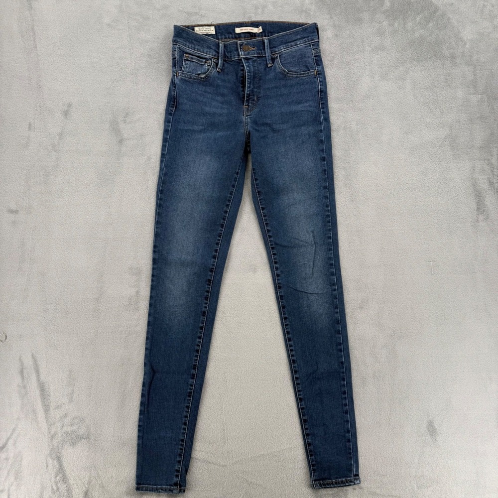 Levi's 720 Super Skinny Jeans Blue Premium Cotton Blend Women's Size 26